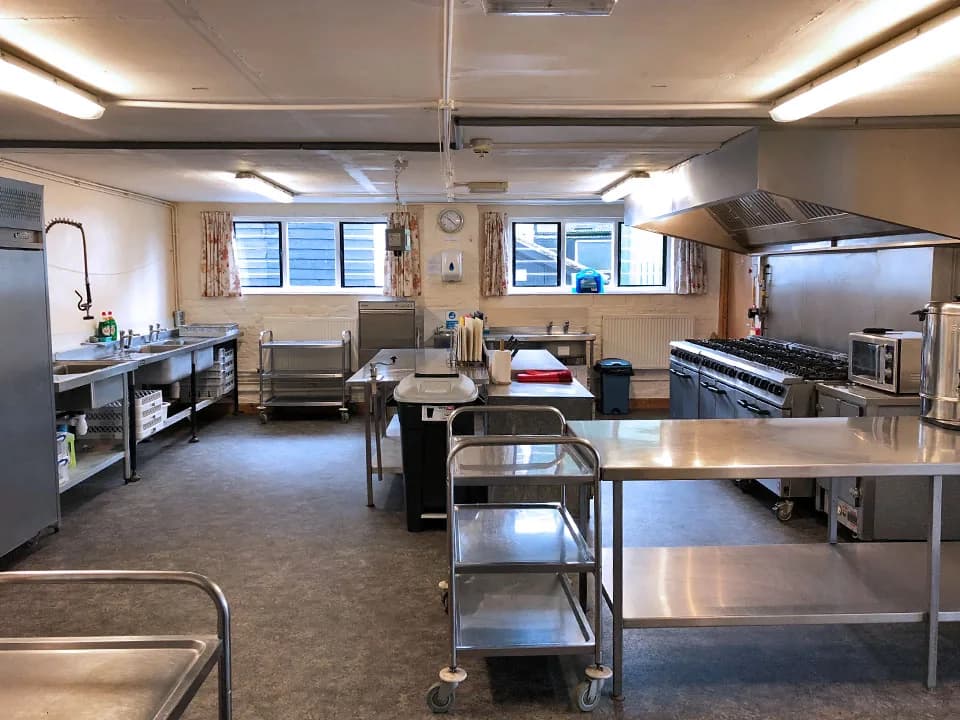 Fully equipped self-catering kitchen at The Poplars