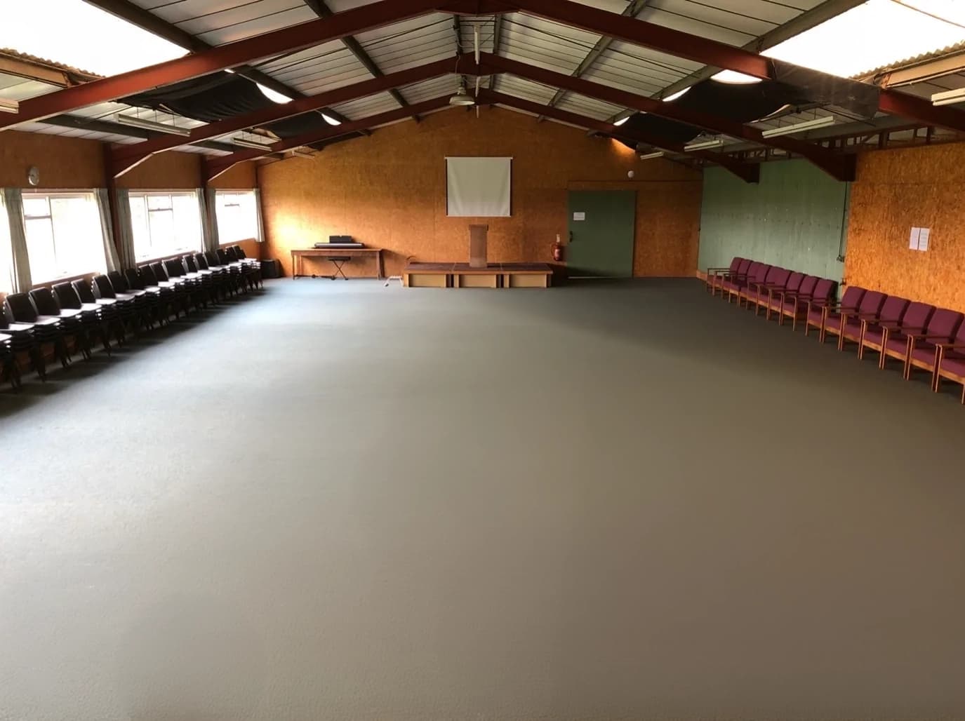 The Packhouse conference hall interior at The Poplars