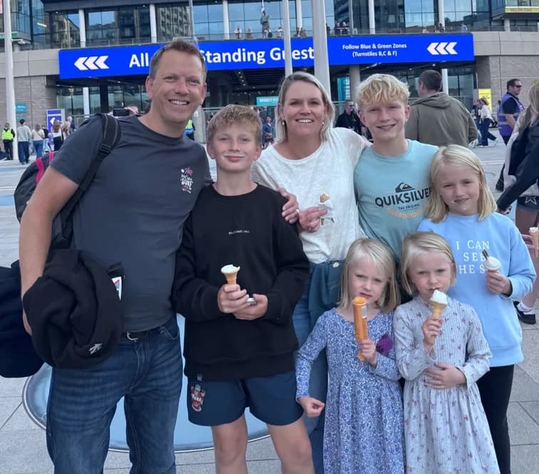 The Ritchie family at The Poplars